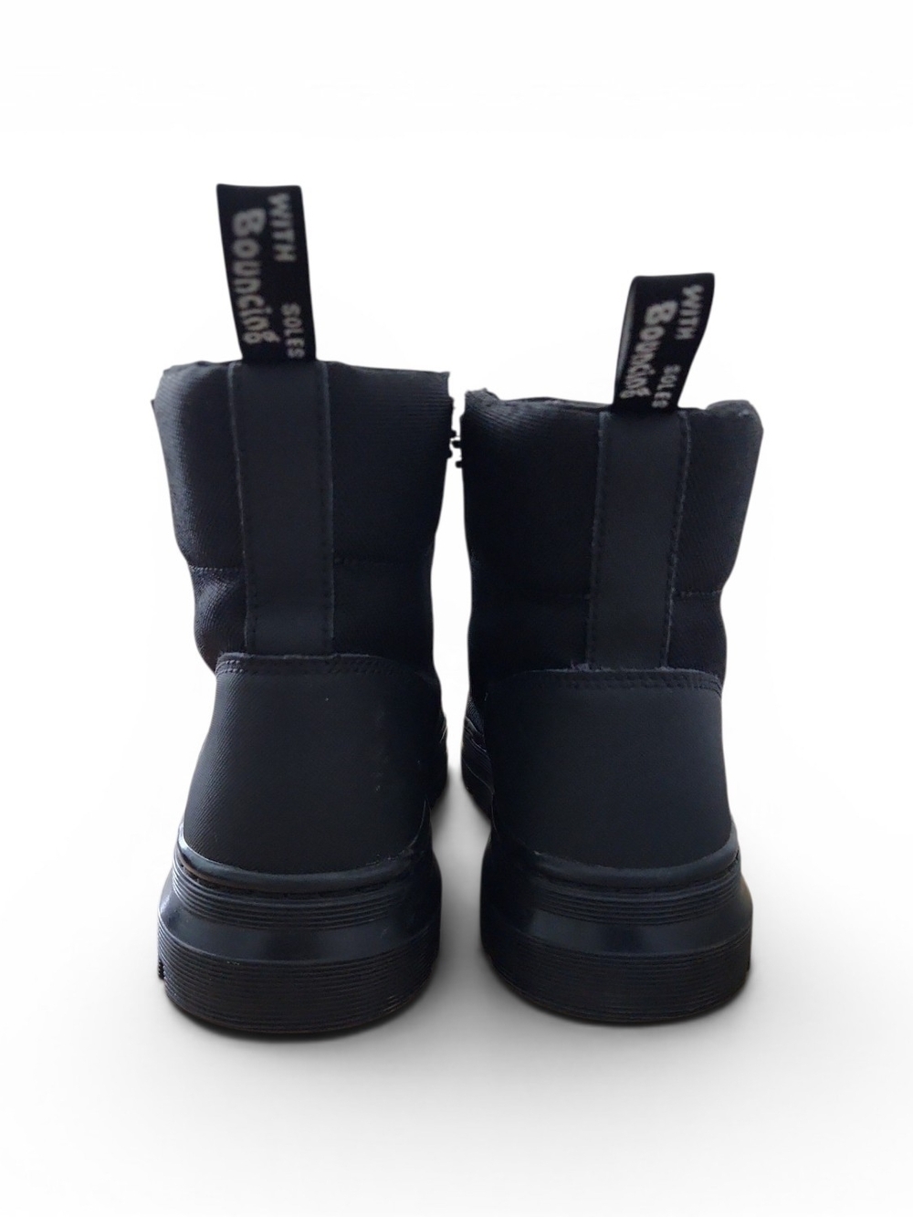 Dr. Martens Black Canvas Lace-Up Utility Boots - Picture 5 of 7